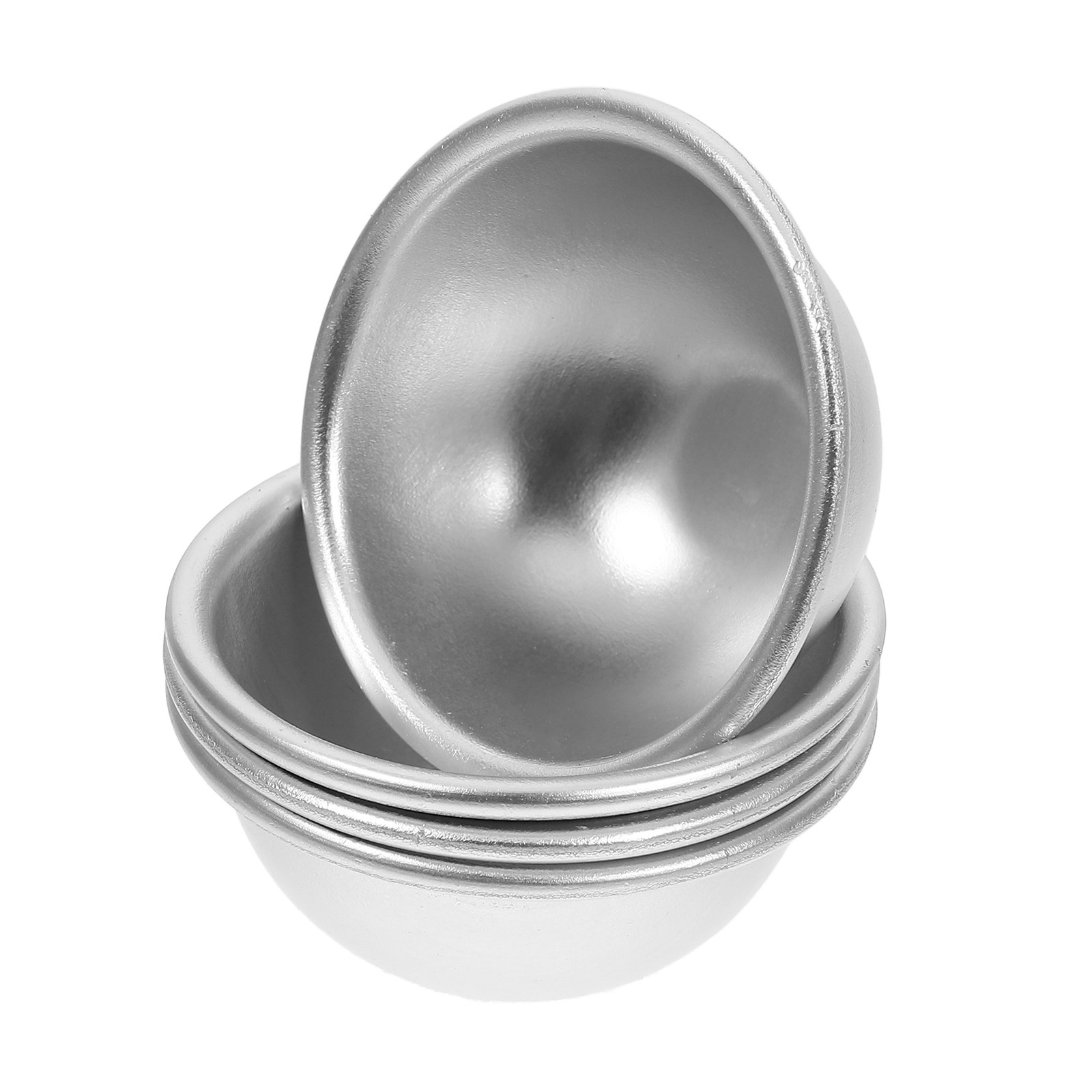 Bath Bomb Mold - 4 Adet Alüminyum Yarım Küre Banyo