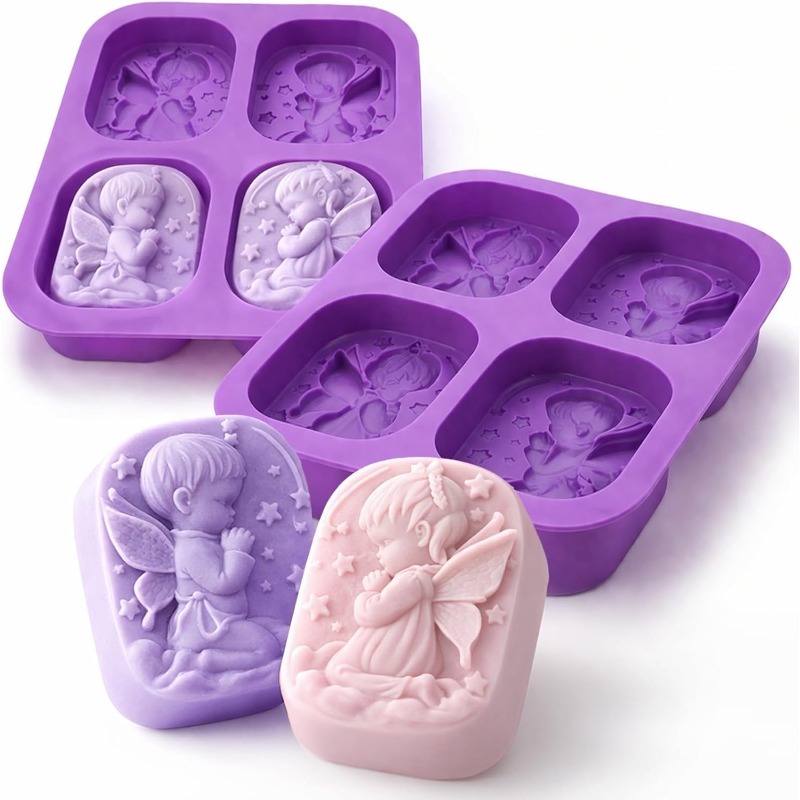 Bath Bomb Mold - Melek silikon kalıp sabun yapımı için