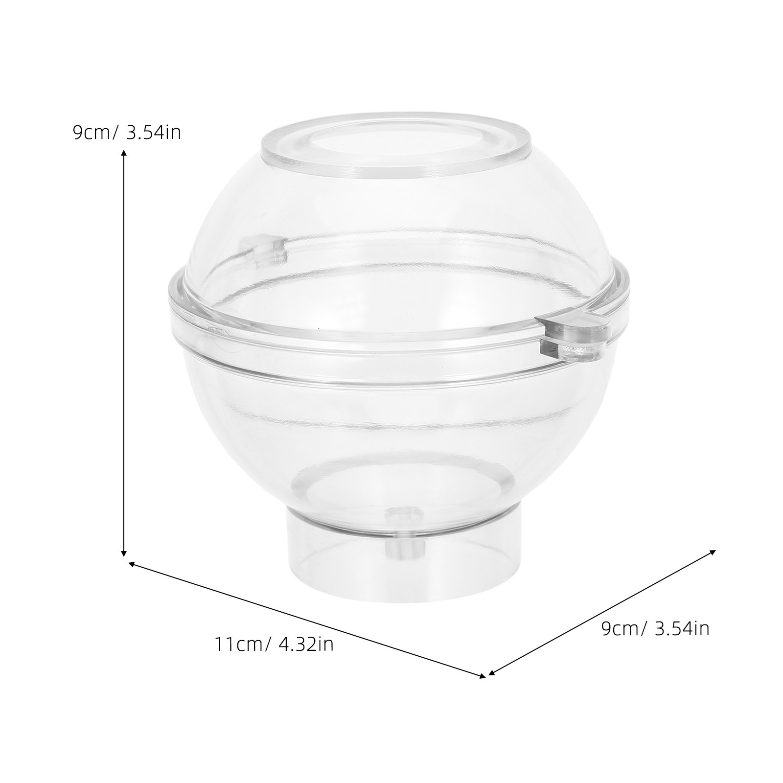 Akrilik Küre Kalıbı 8Cm Şeffaf - Bath Bomb Mold incelemesi ve fiyatı