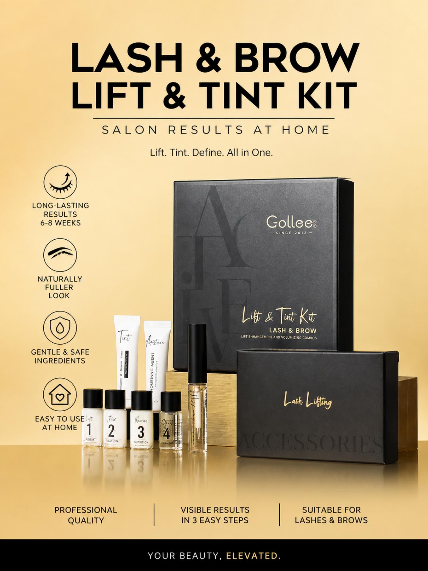 GOLLEE Kirpik Lifting Boyama K - Brow Lamination Kit incelemesi ve fiyatı