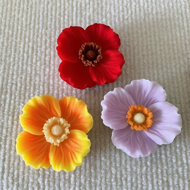 3 Çiçekli silikon kalıp, Silik - Bath Bomb Mold incelemesi ve fiyatı