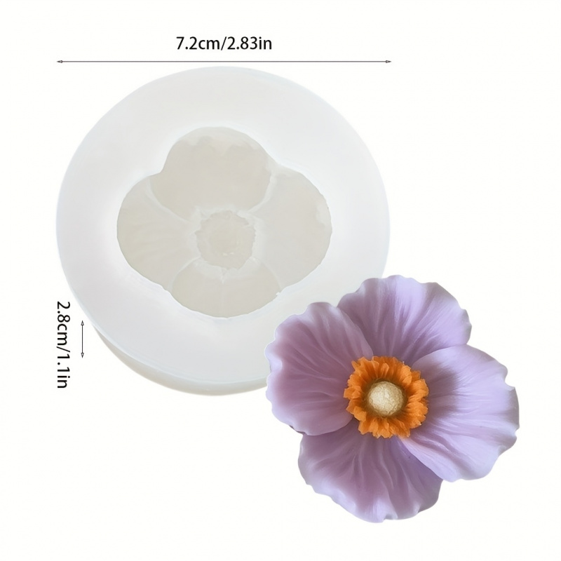 3 Çiçekli silikon kalıp, Silik - Bath Bomb Mold incelemesi ve fiyatı