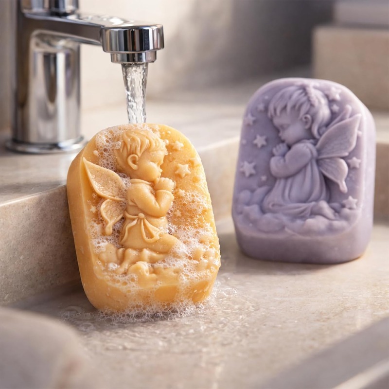 Melek silikon kalıp sabun yapı - Bath Bomb Mold incelemesi ve fiyatı